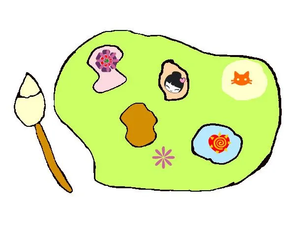 Dibujo de Paleta de pintura pintado por 3128 en Dibujos.net el día ... Dibujo de Paleta de pintura pintado por 3128 en Dibujos.net el día ...