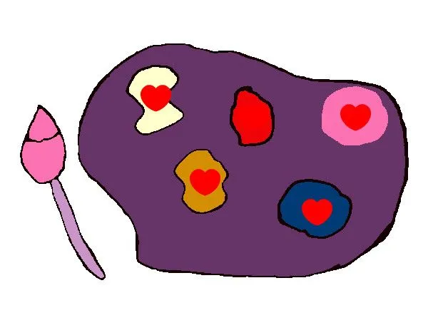 Dibujo de Paleta de pintura pintado por 3128 en Dibujos.net el día ... Dibujo de Paleta de pintura pintado por 3128 en Dibujos.net el día ...