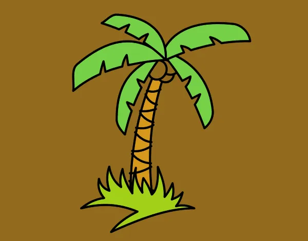 Dibujo de Palmera tropical pintado por en Dibujos.net el día 09-05 ...