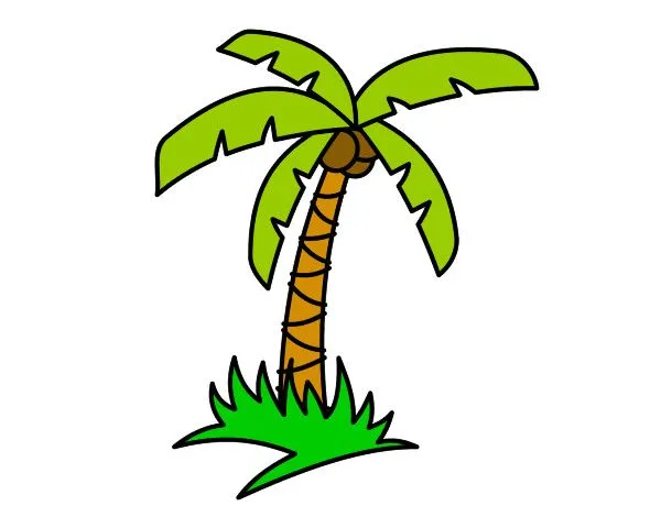 Dibujo de Palmera tropical pintado por Gusanobel en Dibujos.net el ...