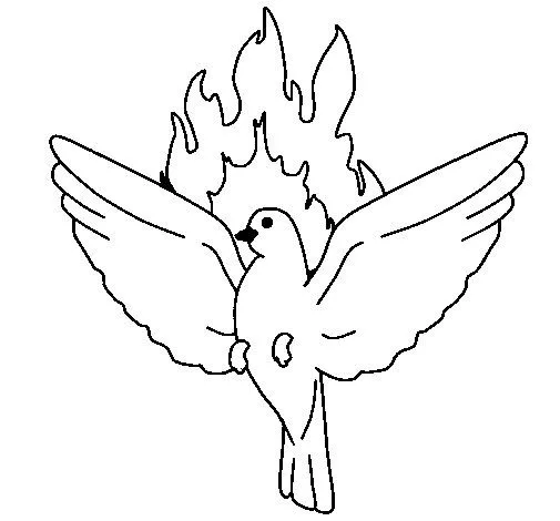 Dibujo de Paloma Pentecostal para Colorear - Dibujos.net Dibujo de Paloma Pentecostal para Colorear - Dibujos.net