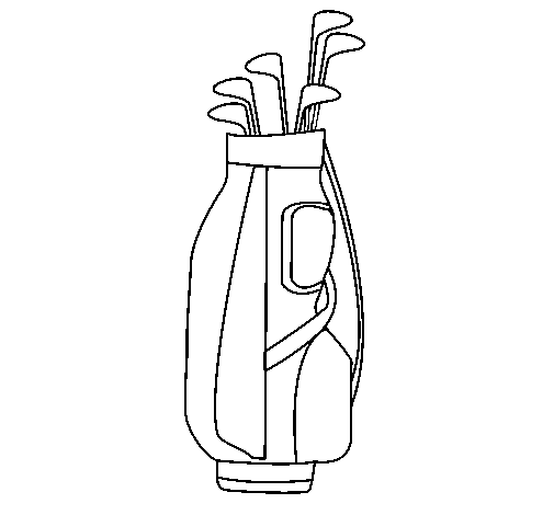Dibujo de Palos de golf para Colorear - Dibujos.net