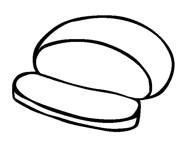 Dibujo de Pan redondo para Colorear - Dibujos.net