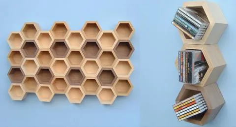 Panal de abejas para la pared