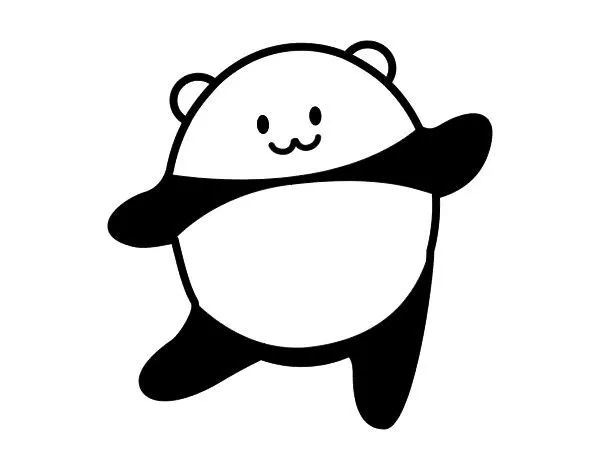 Dibujo de Panda bailando para colorear | Dibujos de Animales ... Dibujo de Panda bailando para colorear | Dibujos de Animales ...