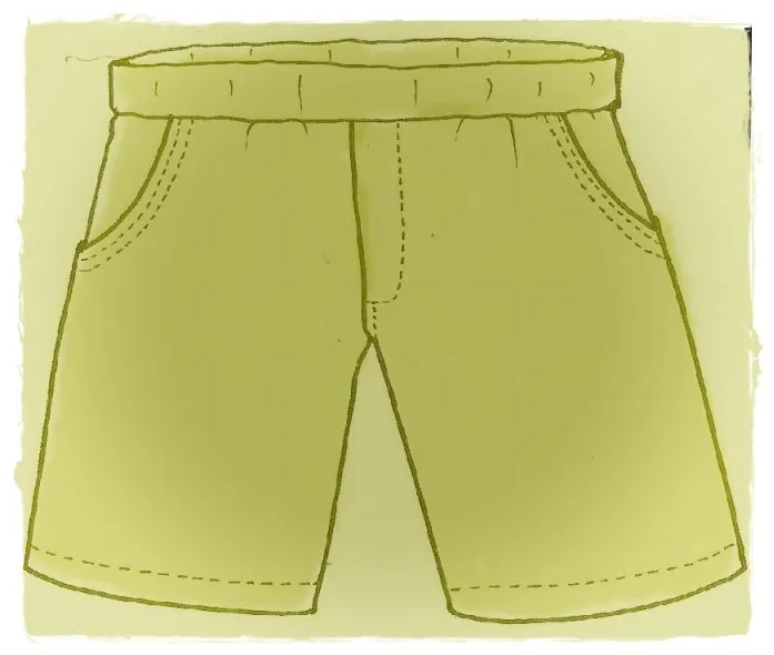 Pantalones cortos dibujo - Imagui
