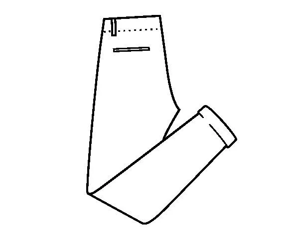 Dibujo de Pantalones de vestir para Colorear - Dibujos.net Dibujo de Pantalones de vestir para Colorear - Dibujos.net