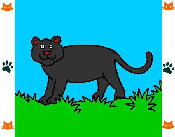 Dibujo de la pantera negra pintado por Sofchaxz8 en Dibujos.net el ... Dibujo de la pantera negra pintado por Sofchaxz8 en Dibujos.net el ...