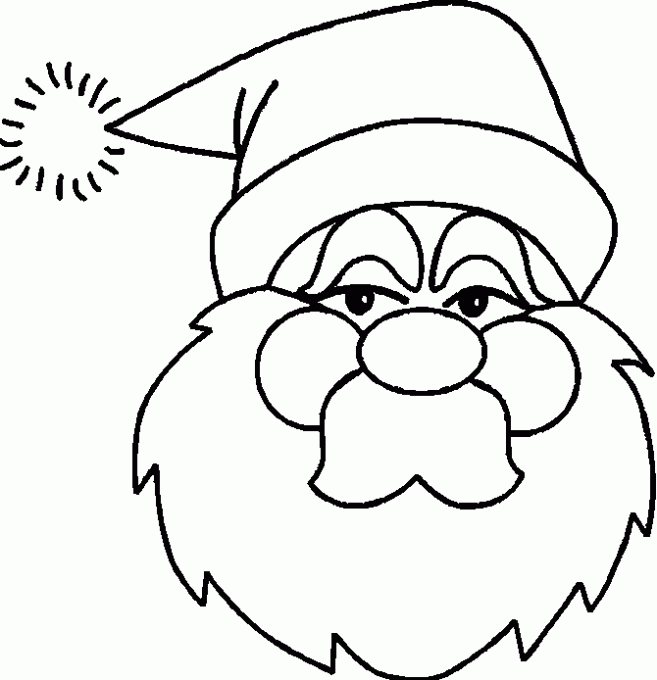colorear-papa-noel-8-dibujos- ...