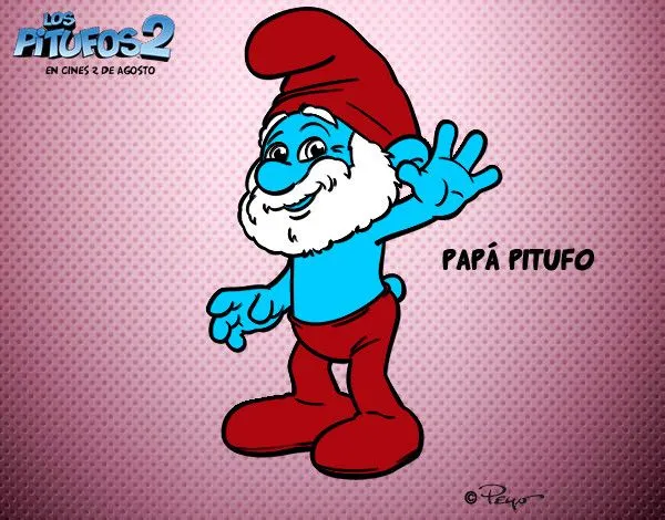 Dibujo de Papá Pitufo pintado por Aroita2013 en Dibujos.net el día ... Dibujo de Papá Pitufo pintado por Aroita2013 en Dibujos.net el día ...