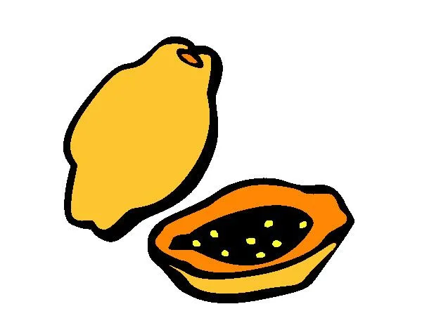 Dibujo de Papaya pintado por Marializ en Dibujos.net el día 03-12 ... Dibujo de Papaya pintado por Marializ en Dibujos.net el día 03-12 ...