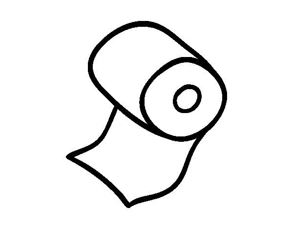 Dibujo de Papel higiénico para Colorear - Dibujos.net Dibujo de Papel higiénico para Colorear - Dibujos.net
