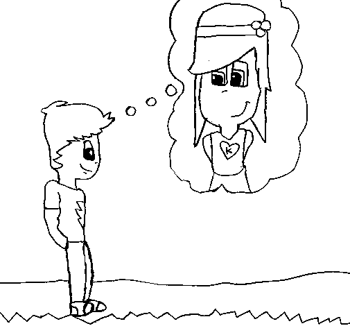 Dibujo de Pareja de enamorados 5 para Colorear - Dibujos.net