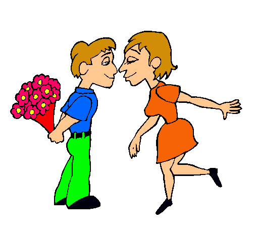 Dibujo de Pareja de enamorados pintado por Amor en Dibujos.net el ...