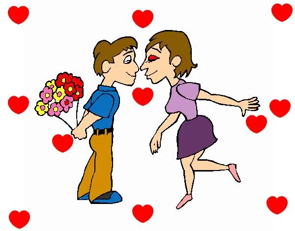 Dibujo de Pareja de enamorados 1 pintado por Mel11 en Dibujos.net ... Dibujo de Pareja de enamorados 1 pintado por Mel11 en Dibujos.net ...