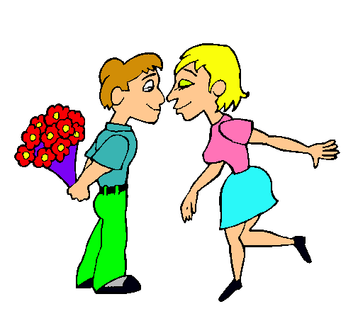 Dibujo de Pareja de enamorados pintado por Novios en Dibujos.net ...