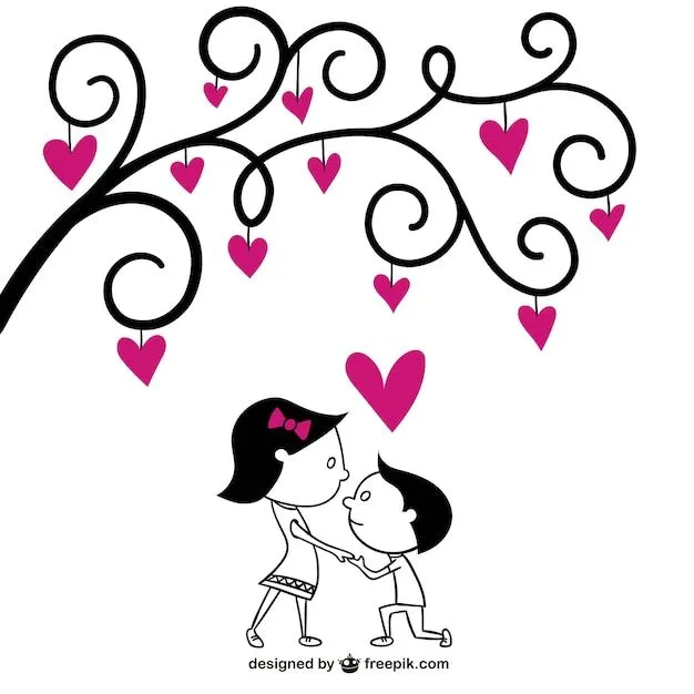 Dibujo Pareja romántica | Descargar Vectores gratis Dibujo Pareja romántica | Descargar Vectores gratis