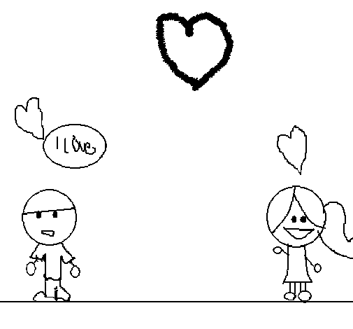 Dibujo de Parejita para Colorear - Dibujos.net Dibujo de Parejita para Colorear - Dibujos.net