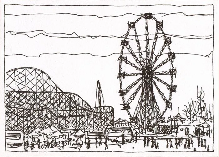 Parque de diversiones dibujo - Imagui