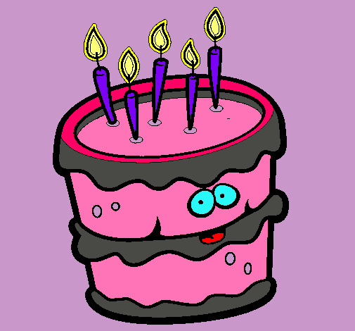 Dibujo de Pastel de cumpleaños 2 pintado por Color en Dibujos.net ... Dibujo de Pastel de cumpleaños 2 pintado por Color en Dibujos.net ...