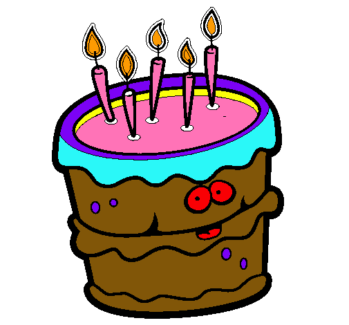 Dibujo de Pastel de cumpleaños 2 pintado por Wendy en Dibujos.net ...