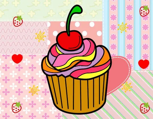 Dibujo de Mi pastelito de Cereza!! pintado por Yageiris en Dibujos ... Dibujo de Mi pastelito de Cereza!! pintado por Yageiris en Dibujos ...