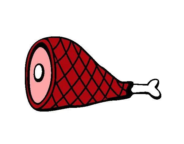 Dibujo de Pata de jamón pintado por Alexia-ti en Dibujos.net el ...