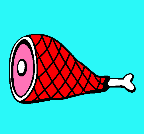 Dibujo de Pata de jamón pintado por Filete en Dibujos.net el día ...