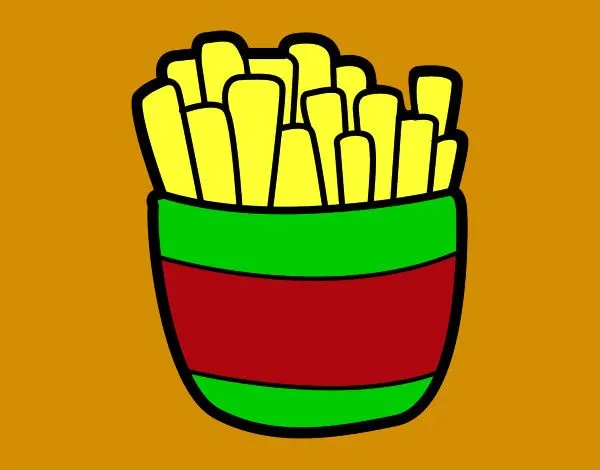 Dibujo de patatas fritas pintado por Luciagr en Dibujos.net el día ... Dibujo de patatas fritas pintado por Luciagr en Dibujos.net el día ...