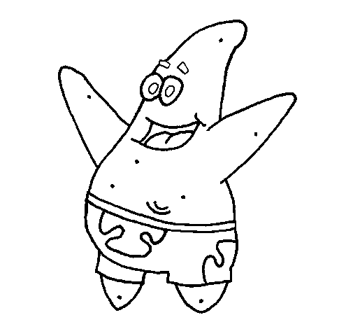 Dibujo de Patricio Estrella para Colorear - Dibujos.net Dibujo de Patricio Estrella para Colorear - Dibujos.net