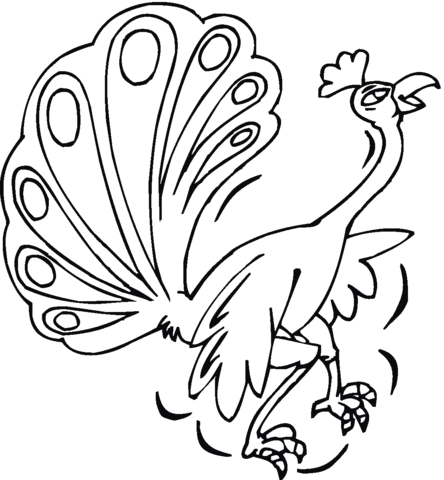 Dibujo de Pavo real 17 para colorear | Dibujos para colorear ... Dibujo de Pavo real 17 para colorear | Dibujos para colorear ...