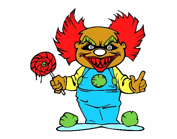 Dibujo de Payaso diabólico pintado por en Dibujos.net el día 17-09 ...