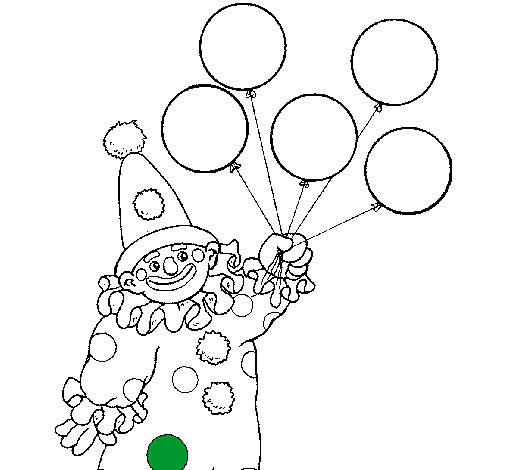 Dibujo de Payaso con globos pintado por Carantonio en Dibujos.net ... Dibujo de Payaso con globos pintado por Carantonio en Dibujos.net ...