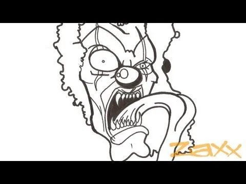 Dibujo de un Payaso Macabro | Graffiti byZäXx - YouTube Dibujo de un Payaso Macabro | Graffiti byZäXx - YouTube