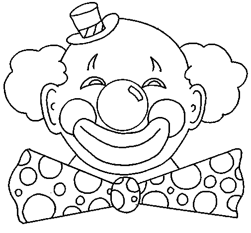 Dibujo de Payaso con una gran sonrisa para Colorear - Dibujos.net Dibujo de Payaso con una gran sonrisa para Colorear - Dibujos.net