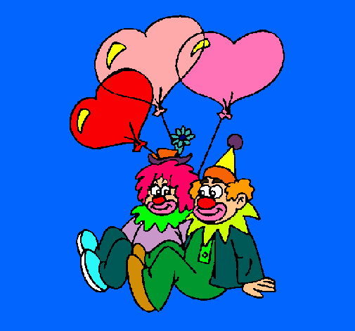 Dibujo de Payasos enamorados pintado por Pellasitos en Dibujos.net ...