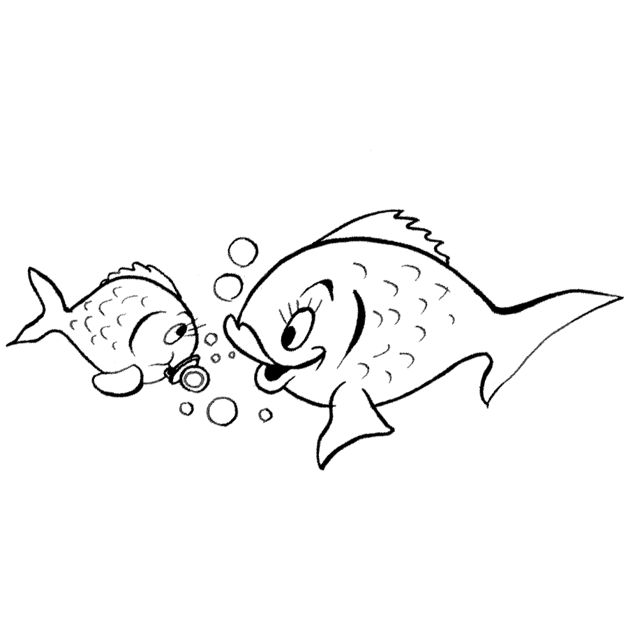 Dibujo de Peces para colorear ~ Dibujos para Colorear Infantil