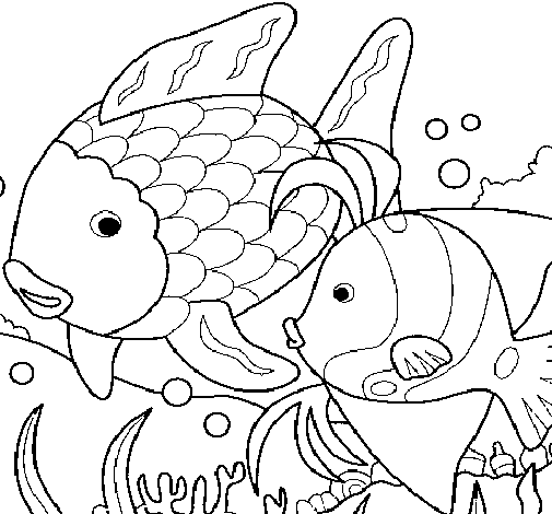 Dibujo de Peces para Colorear - Dibujos.net