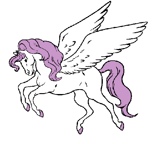 Dibujo de Pegaso volando pintado por Alba-unicornio en Dibujos.net ...