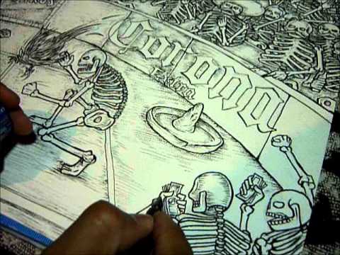 Dibujo pelea de gallos, kaoz - YouTube