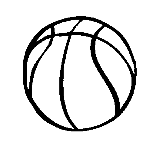 Dibujo de Pelota de básquet para Colorear - Dibujos.net