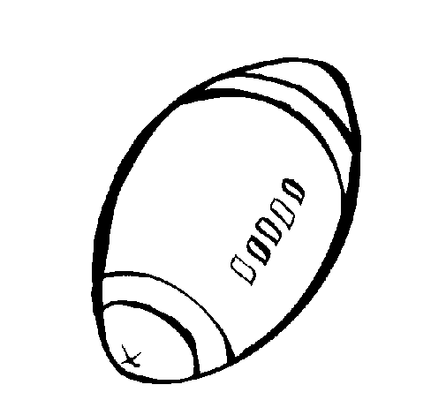 Dibujo de Pelota de fútbol americano para Colorear - Dibujos.net