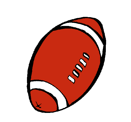 Dibujo de Pelota de fútbol americano pintado por Rugby en Dibujos ...