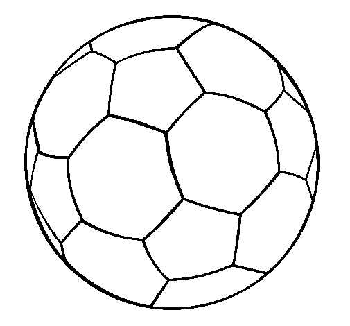 Dibujo de Pelota de fútbol II para Colorear