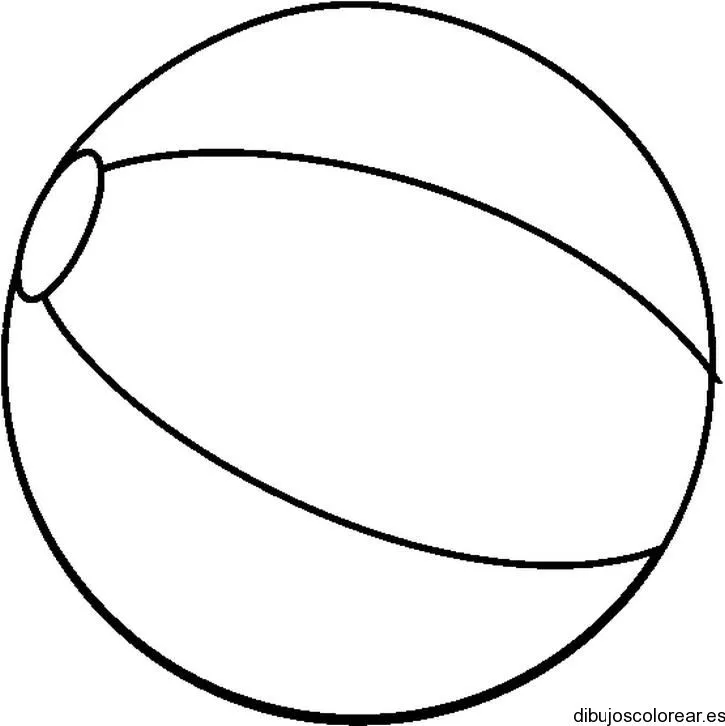 Dibujo de una pelota para la playa | Dibujos para Colorear Dibujo de una pelota para la playa | Dibujos para Colorear