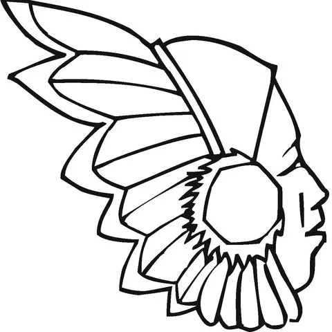 Dibujo de Penacho Indígena para colorear | Dibujos para colorear ... Dibujo de Penacho Indígena para colorear | Dibujos para colorear ...