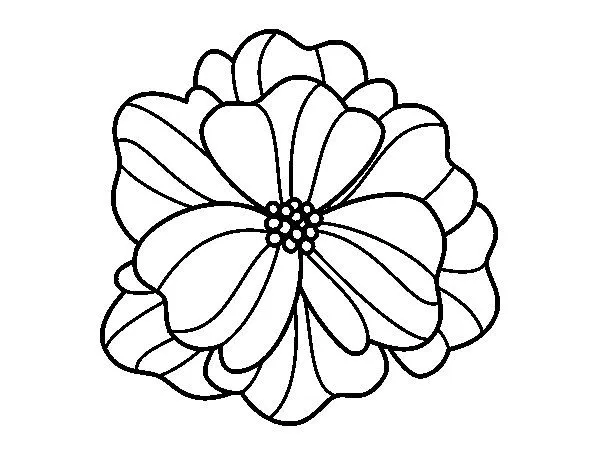 Dibujo de Pensamiento para Colorear - Dibujos.net Dibujo de Pensamiento para Colorear - Dibujos.net