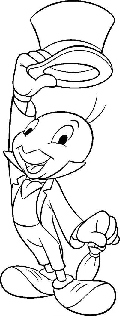 Dibujo de Pepito Grillo. Dibujo para colorear de Pepito Grillo ... Dibujo de Pepito Grillo. Dibujo para colorear de Pepito Grillo ...