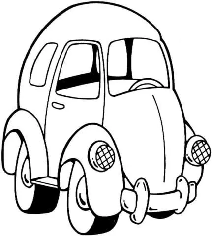 Dibujo de Pequeño Carro de Juguete para colorear | Dibujos para ...