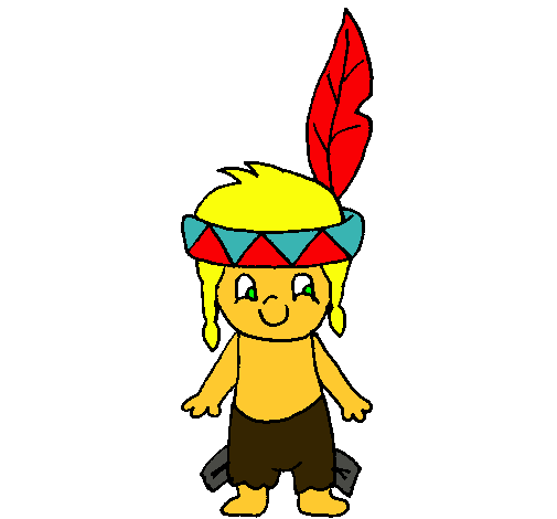 Dibujo de Pequeño indio pintado por Indio en Dibujos.net el día 27 ...